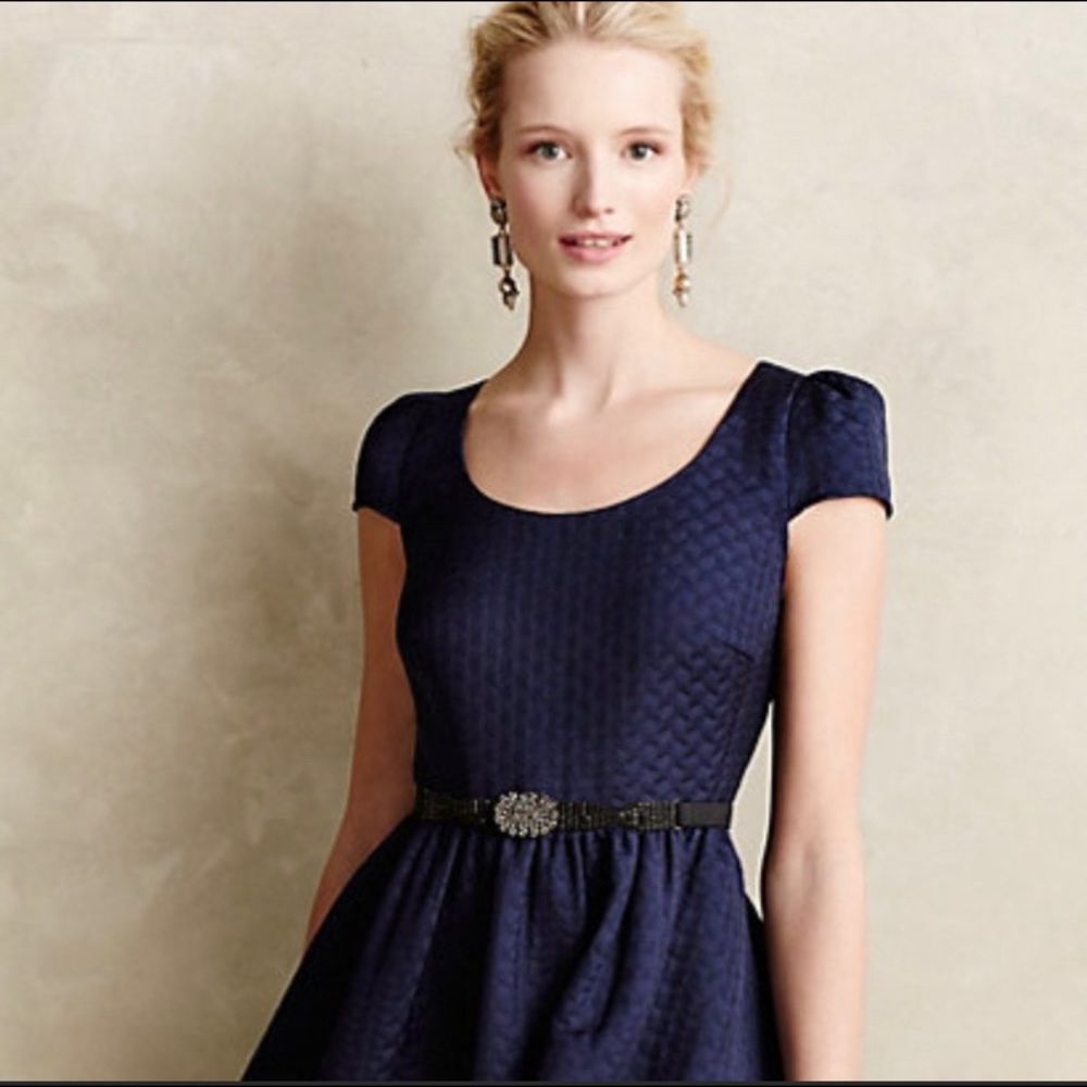 Anthropologie Moulinette Soeurs Dress size 4 Navy